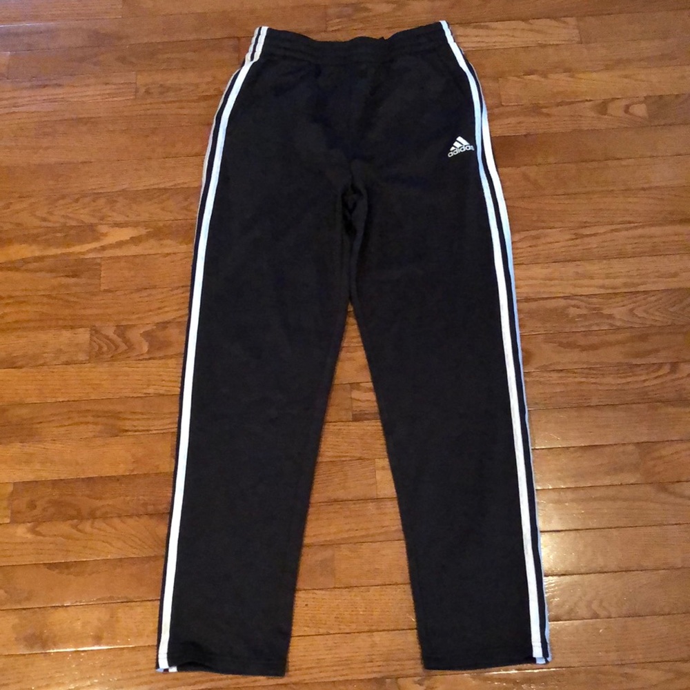 Adidas boys charcoal Gray sweatpants XL